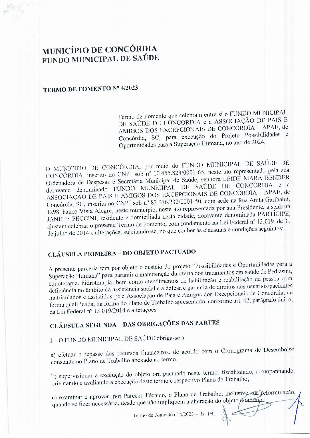 Termo de Fomento